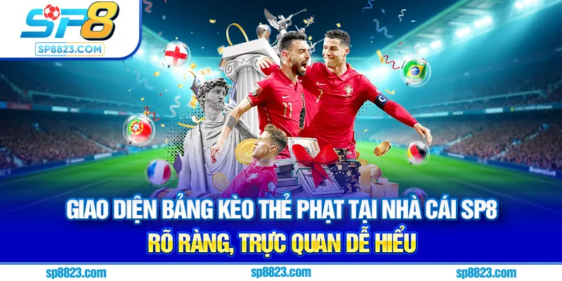 Giao diện bảng kèo thẻ phạt tại nhà cái SP8 – rõ ràng, trực quan dễ hiểu
