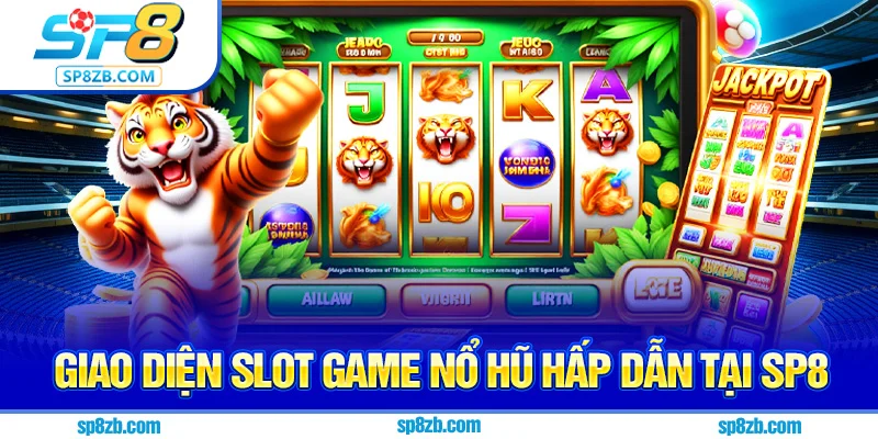 Giao diện slot game nổ hũ hấp dẫn tại SP8